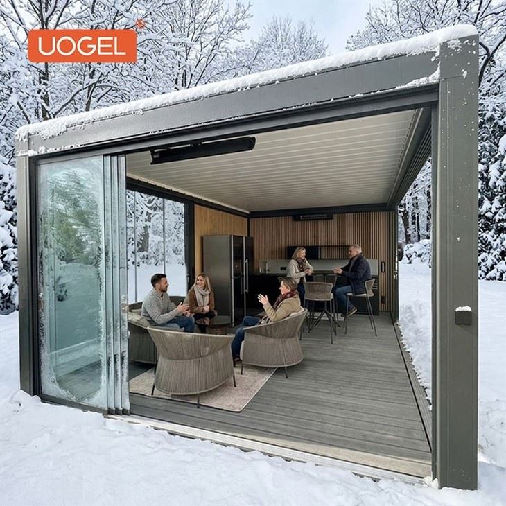 26.8.22-Louvered Pergola With Glass Door-1