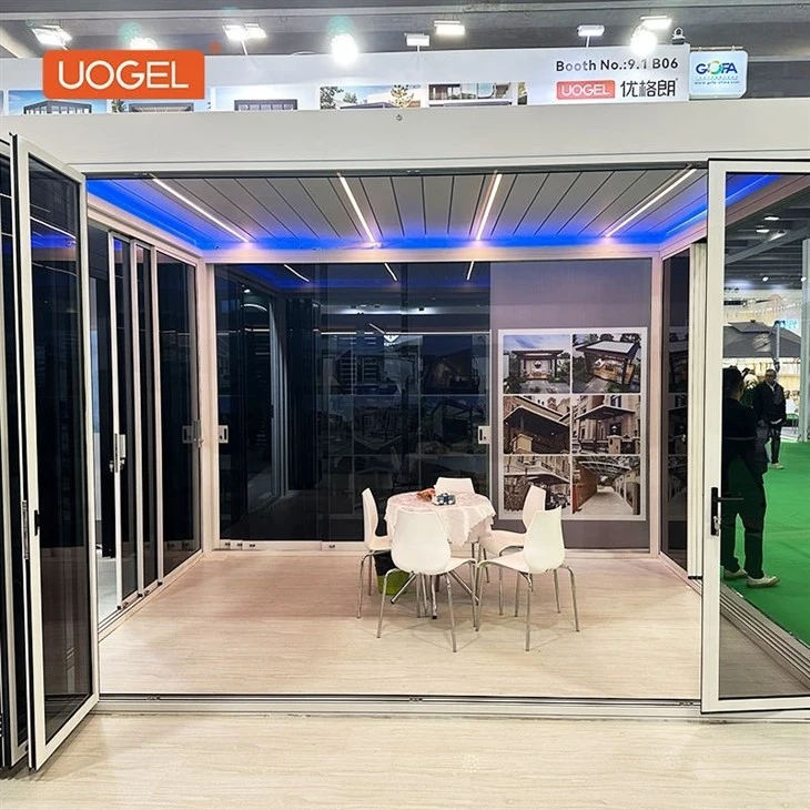 26.8.22-Louvered Pergola With Glass Door-2