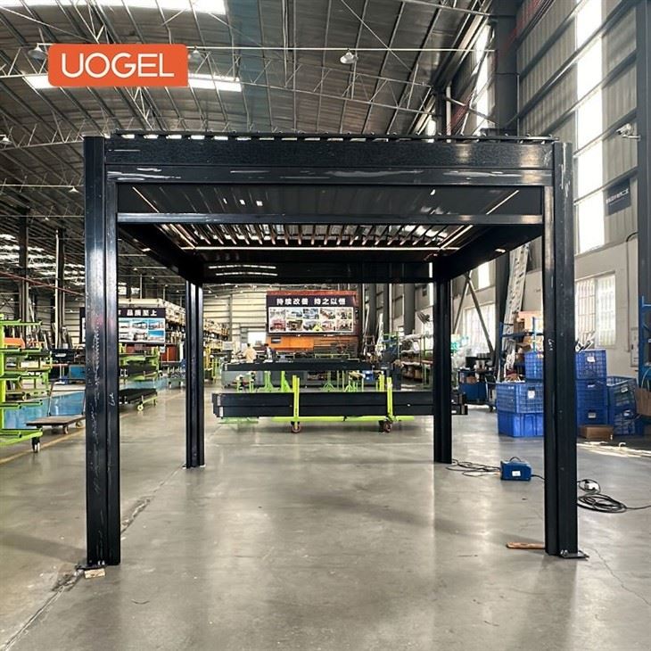 26.7.10-Modern Aluminum Pergola with LED Lights-4