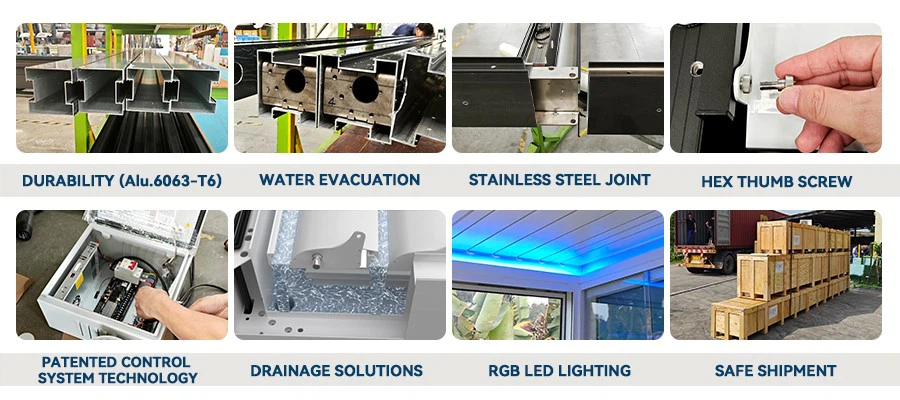 26415-Outdoor Pergola with LED Lights-2