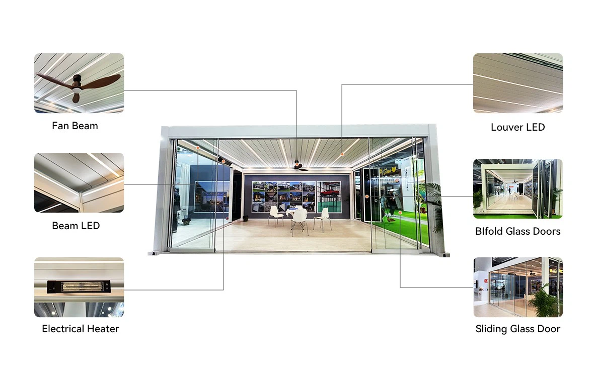 26415-Outdoor Pergola with LED Lights-1