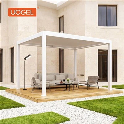 What is the typical power consumption of a motorized bioclimatic pergola?